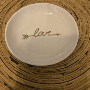 * Small Kevia "love" trinket/jewelery dish